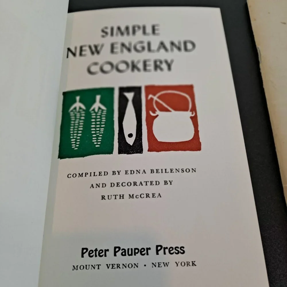 Civil War Recipes & Simple New England Cookery Books